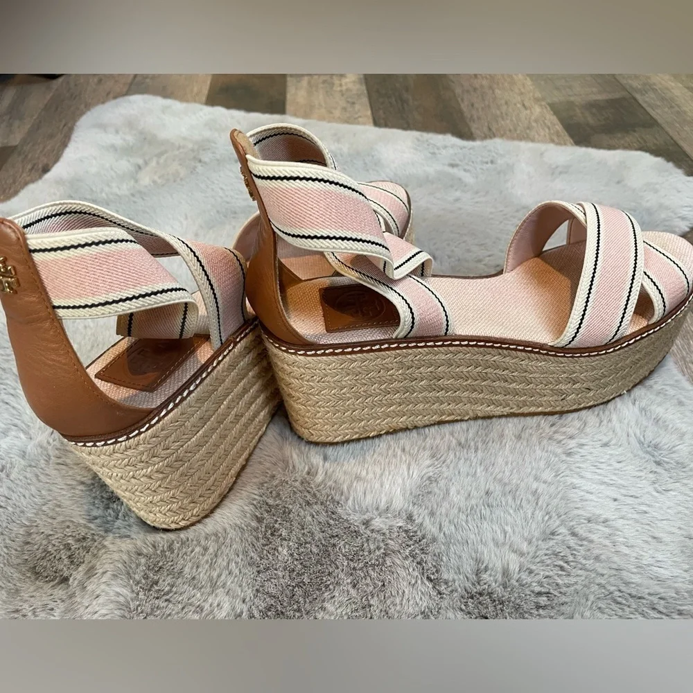 Tory Burch Pink Espadrille Sandals